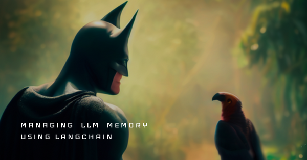 A Parrot and Batman Looking at Each-other