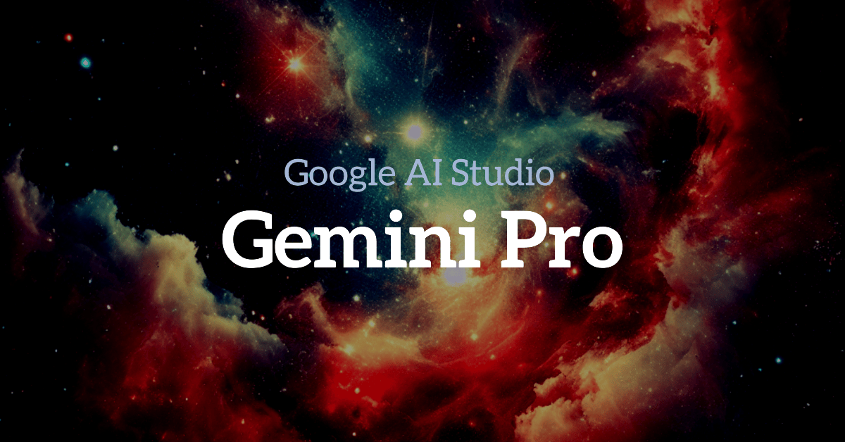 Google AI Studio: Gemini Pro